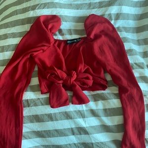 Red tie top